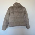Abercrombie & Fitch A&F Faux Fur Mini Puffer Jacket Medium Photo 3
