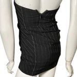 ZARA black pin stripe strapless mini dress XS Photo 1