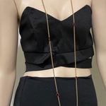 Ruby Vintage Garnet/ Bezel Chain 27.5” Long Necklace Photo 6