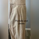 Abercrombie & Fitch Sloane Linen-Blend Tailored Wide Leg Pants Photo 5