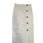 Venus womens blush light pink linen blend maxi skirt sz 2 Photo 6