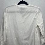 FDJ Women's Garden Core Peasant Coastal Embroidered Crochet Vacation Top Size 4 White Photo 6