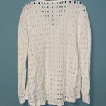 XCVI  Pierced Cutout V-Neck Cotton Sweater Size Medium Photo 5