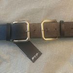 Nasty Gal Black Double Buckle Belt Photo 0