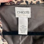 Chico's  Women's Cheetah Print Long Sleeve Button Up Blazer Jacket Brown‎ Size XL Photo 1