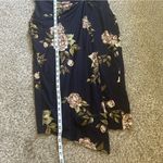 Nine Britton  Abigail Brushed Knit Midi Dress Navy Blue Floral Formal Twist XXL Photo 7