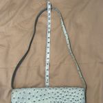 Merona  light blue faux ostrich look crossbody envelope bag removable strap EUC Photo 10
