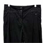 BRORA Black Corduroy Bombacho Pleated Slouchy Tapered Ankle Pants Women’s Size 4 Photo 4
