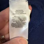 Polo Ralph Lauren Women’Navy Blue Cotton Sweatshirt with Shell and button detail Size M Photo 6