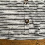 Eye Candy  Women's Medium Long Sleeve Shirt‎ Faux Button Micro-ribbed Photo 1