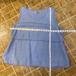 Flax  100% Linen Blue Sleeveless Top Photo 10