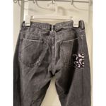 All Saints Boys Fit Women's Leopard Patch Jeans Size 27 Straight Fit Photo 12
