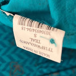 Avaasa Turquoise Button Front Midi Dress Size Small Blue Photo 9