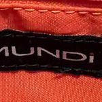 Mundi Vintage Faux Ostrich Crossbody Purse Handbag Orange FLAW Photo 7