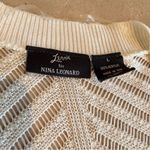 Nina Leonard  Cream Open-Front Shrug Photo 4