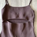 Babaton NWT Sculpt Knit Midi Dress – Chocolate, Size S, $148 Retail Photo 1