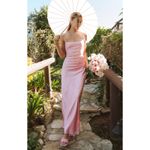 Show Me Your Mumu  Dani Slip Dress in Light Pink Luxe Satin XXL Photo 1