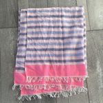 Nordstrom Blue and Pink Striped Scarf Photo 3