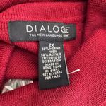 Dialogue  Women's Burgundy Merino Wool Blend Turtleneck Sweater Size 2X Photo 3