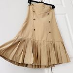 Anthropologie  Maeve Pleated Strapless Mini Dress, Size M Photo 7