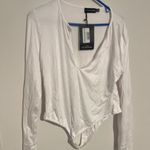 Pretty Little Thing NWT  white bodysuit size 18 Photo 3