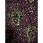 Jywal London Gown Burgundy Embellished Prom Formal Ball Long Dress Size Medium Photo 5