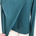 Lucky Brand  Sea Moss Lace Mixed Thermal Top $68 EUC M Photo 5
