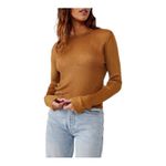 Free People Semi Sheer H2O Sweater Tiger Eye Small New Photo 7