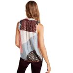 Maeve Anthropologie  Fantasia Metallic Clip Dot Top -  Size 4 Photo 1