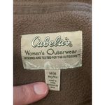 Cabela's Fleece Jacket Womens Medium Brown Full Zip Outdoor Hiking Warm Photo 6