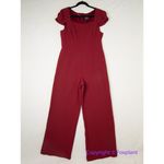Adrianna Papell New! dark red / maroon short sleeve jumpsuit, size 14 Photo 2