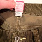 The Limited Y2K  Drew Fit Olive Green Velvet Bootcut Trousers Size 4 Photo 2