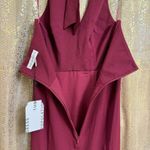 Dress the Population  Shiloh Dark Magenta Halter Maxi Dress XS NWT Photo 6
