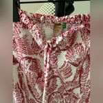 Farm Rio  Strapless Red and White Dress Photo 3