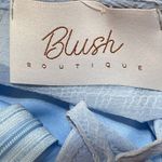 Blush New Boutique V-Neck/Back Cutout Side Blue Short Romper Size S Photo 2