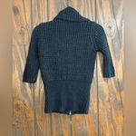 ZARA zip up 3/4 sleeve black sweater size small Photo 8