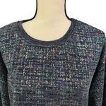 Anthropologie Eva Franco Women's Jackson Shimmer Boxy Crop Sweatshirt Top Sz XS Photo 2