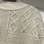 American Eagle cable knit cream sweater Photo 1