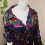Disco 70’s Rainbow Metallic Top Size M Photo 6