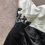 Impressions Impression Bridal Black & White Strapless Dress SIZE 10 – Lace Appliqué Cocktail Photo 6