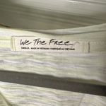 We The Free Free People batwing oversized t shirt size small pastel yellow and white stripe Photo 1