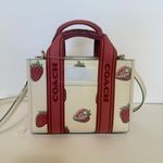 Coach Smith Tote Bag 24 With Strawberry Print car80 Photo 1
