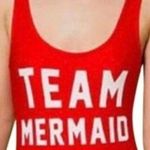 Kendall + Kylie NWT for OVS Red Team Mermaid One Piece Bathing Suit Photo 0