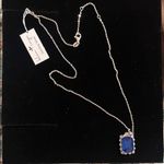 Sapphire Blue and Silver Necklace Photo 2