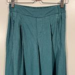 Athleta Playa Linen Wide Leg Crop Pants in Turquoise Size 2 Photo 6