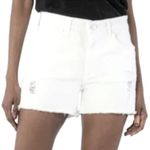 Kut From The Kloth  Gigi High‎ Rise Short Women's 16 White Distressed Cutoff Photo 0