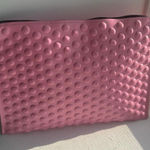 vintage 80’s pink bubble purse clutch with zip closure Photo 0