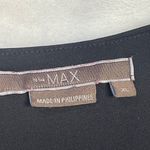 To The Max Black Scoop Neck Dress Women's‎ XL Pockets 3/4 Sleeves Knee Length Photo 4