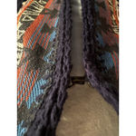 Free People Love Story Navy Southwestern Bohemian Sweater Knit Vest Tassel Sz S Photo 3