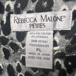 Rebecca Malone  Petites Women's Animal Print Bejeweled  Sweater Sz PL Photo 8